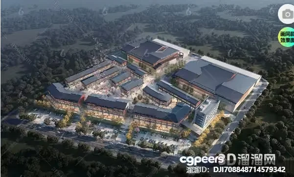 Modern 3D Rendering Of A Building Complex 3D Model – 12057 – VRAY Render