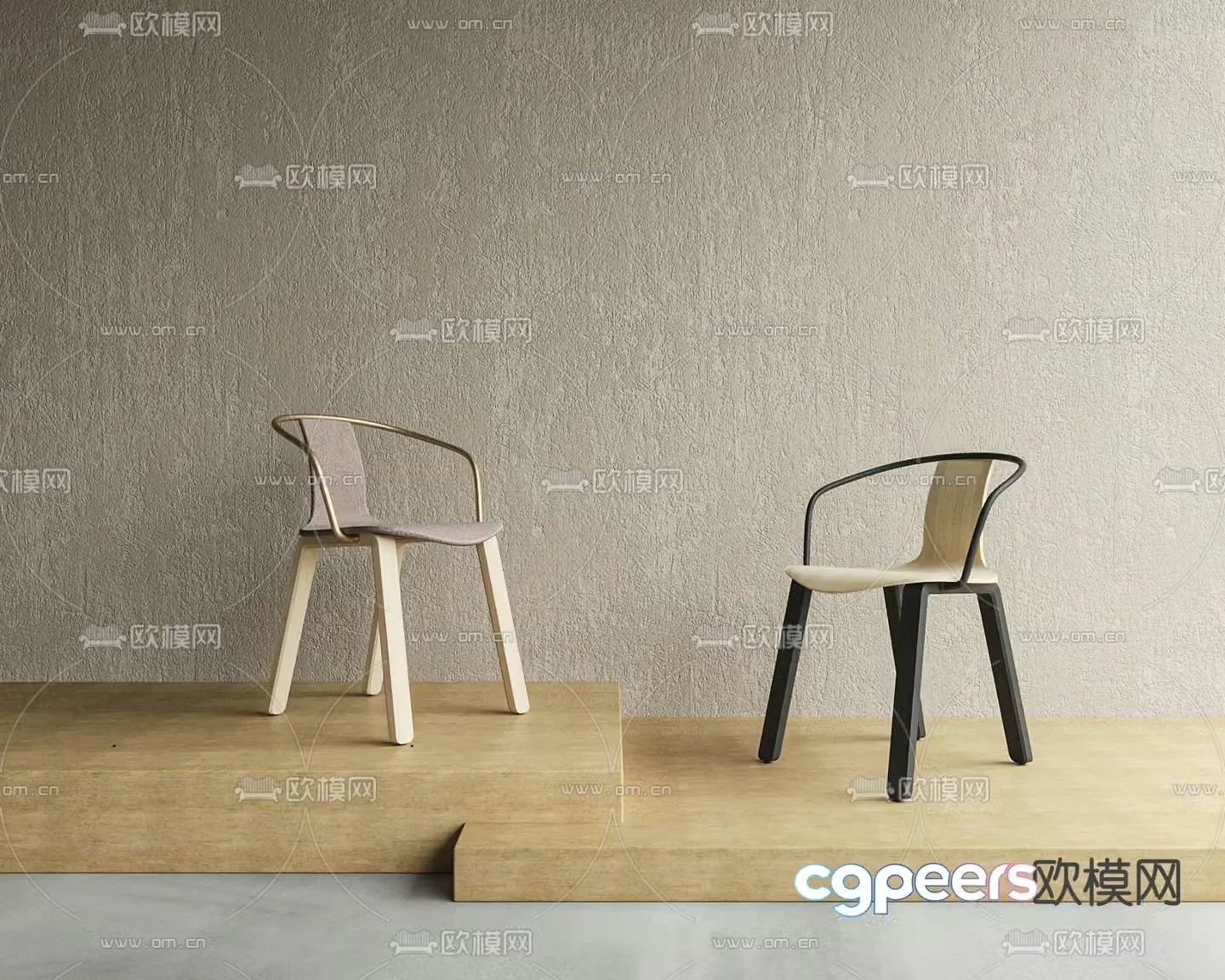 Poliform modern lounge chair 3d model