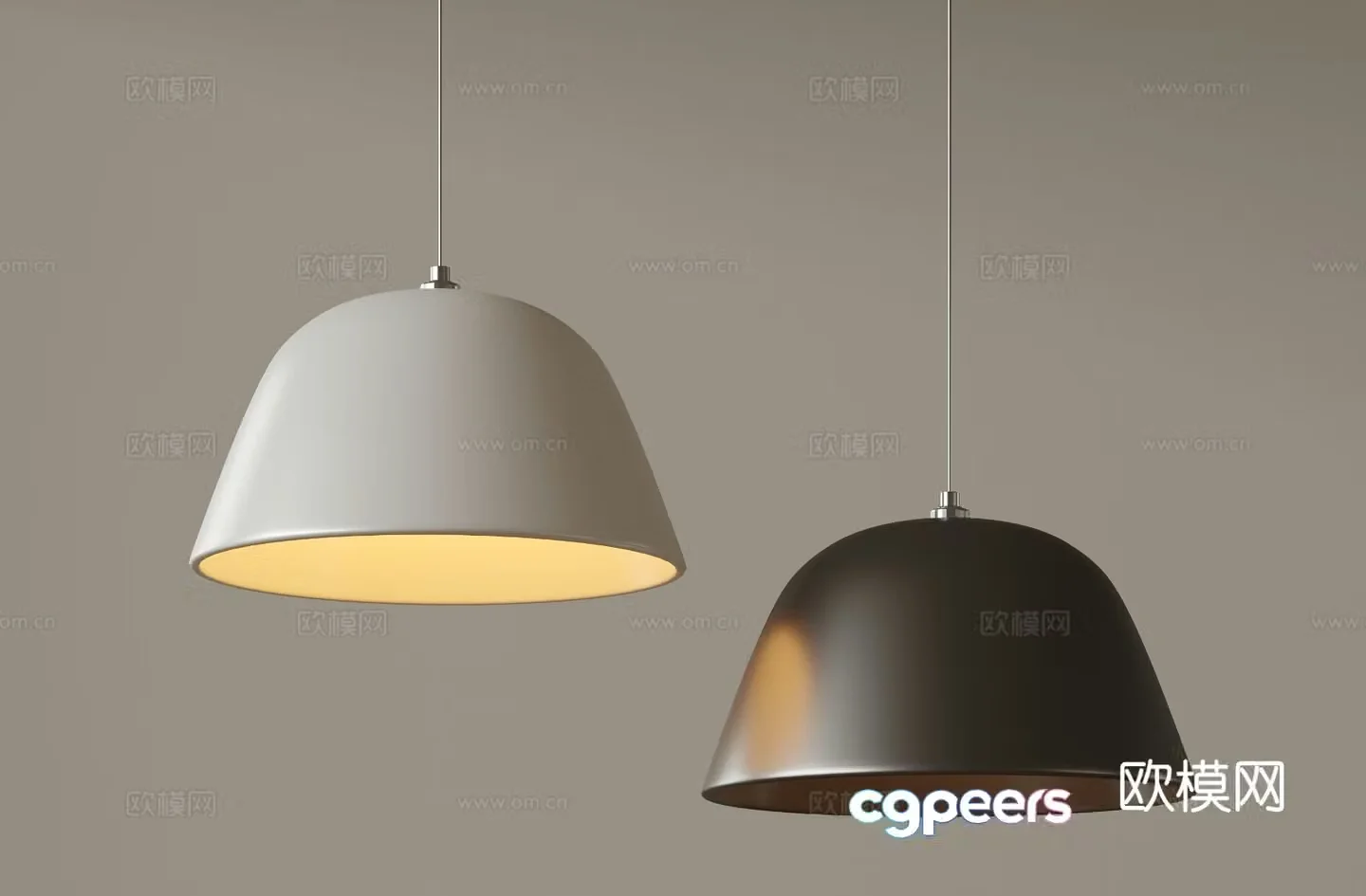 Modern medieval style chandelier Minimalist chandelier Nordic simple chandelier Single-line chandelier 3D model