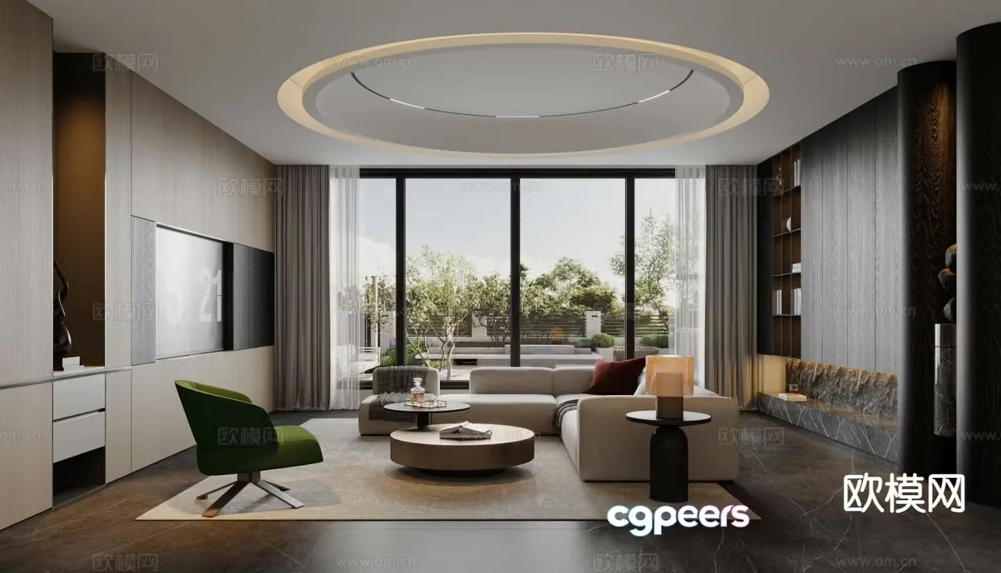 Italian living room 3d model