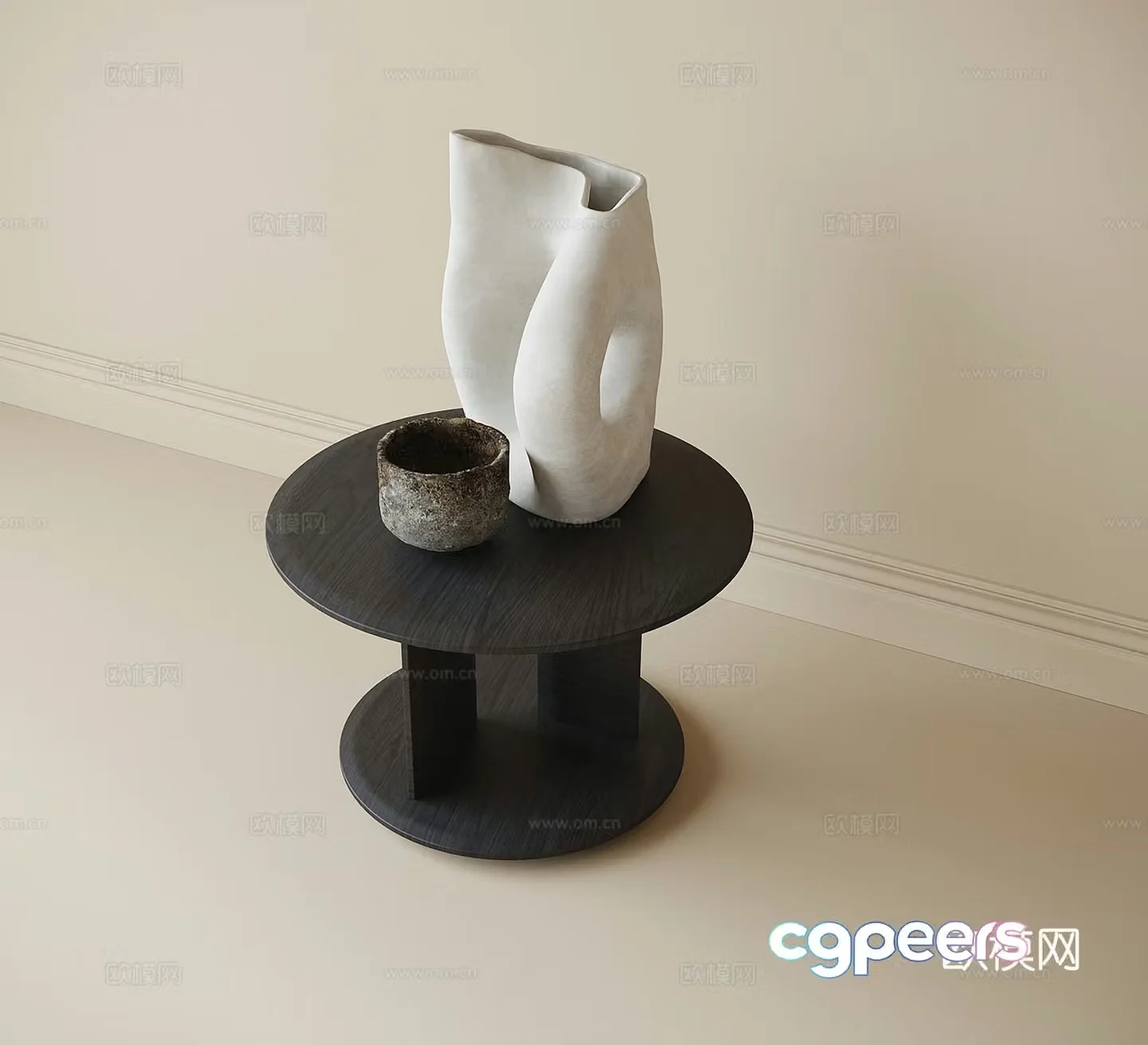 Modern side angle 3D model