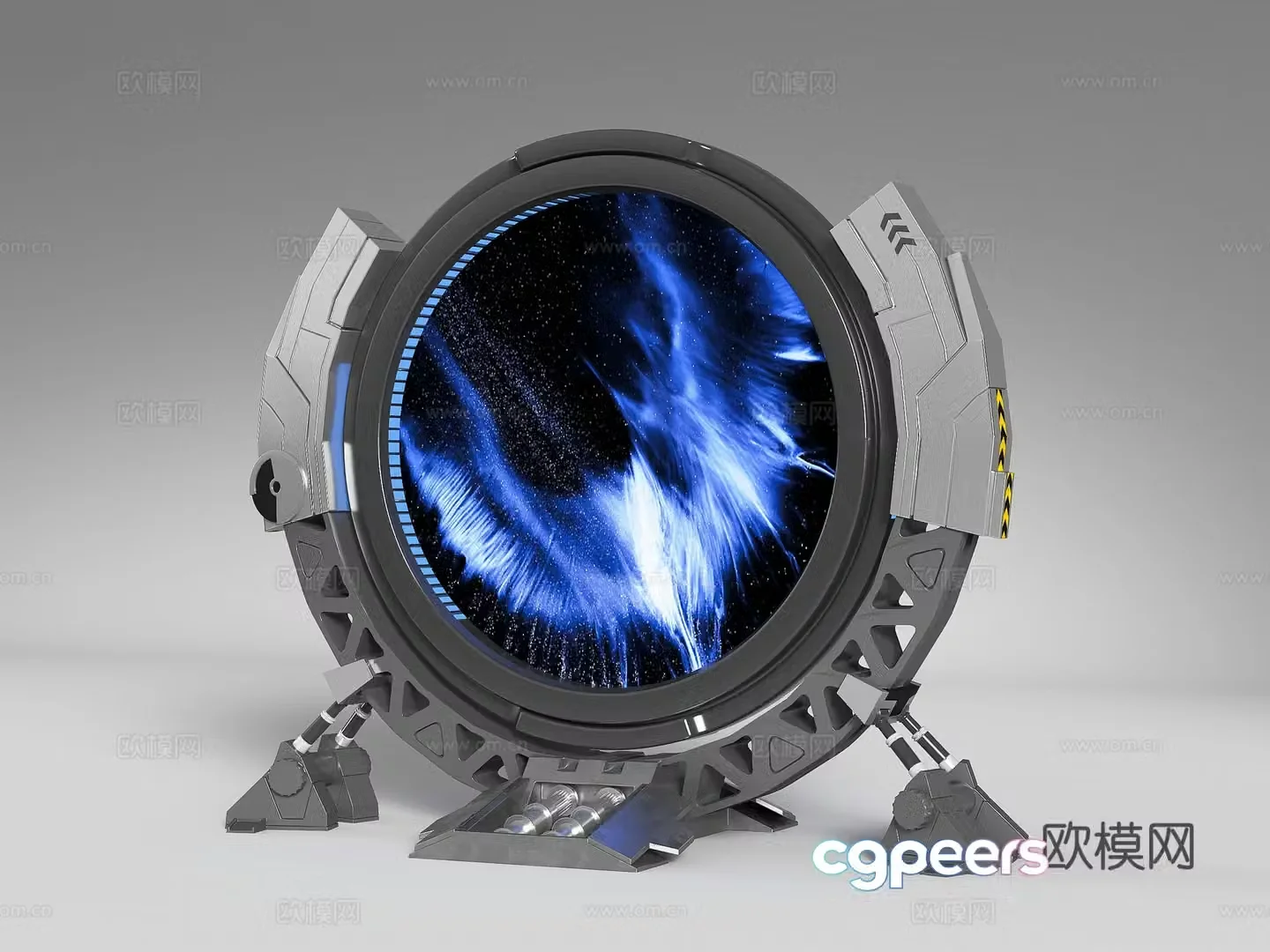 Modern display screen exhibition hall screen interactive device ornament 3D model