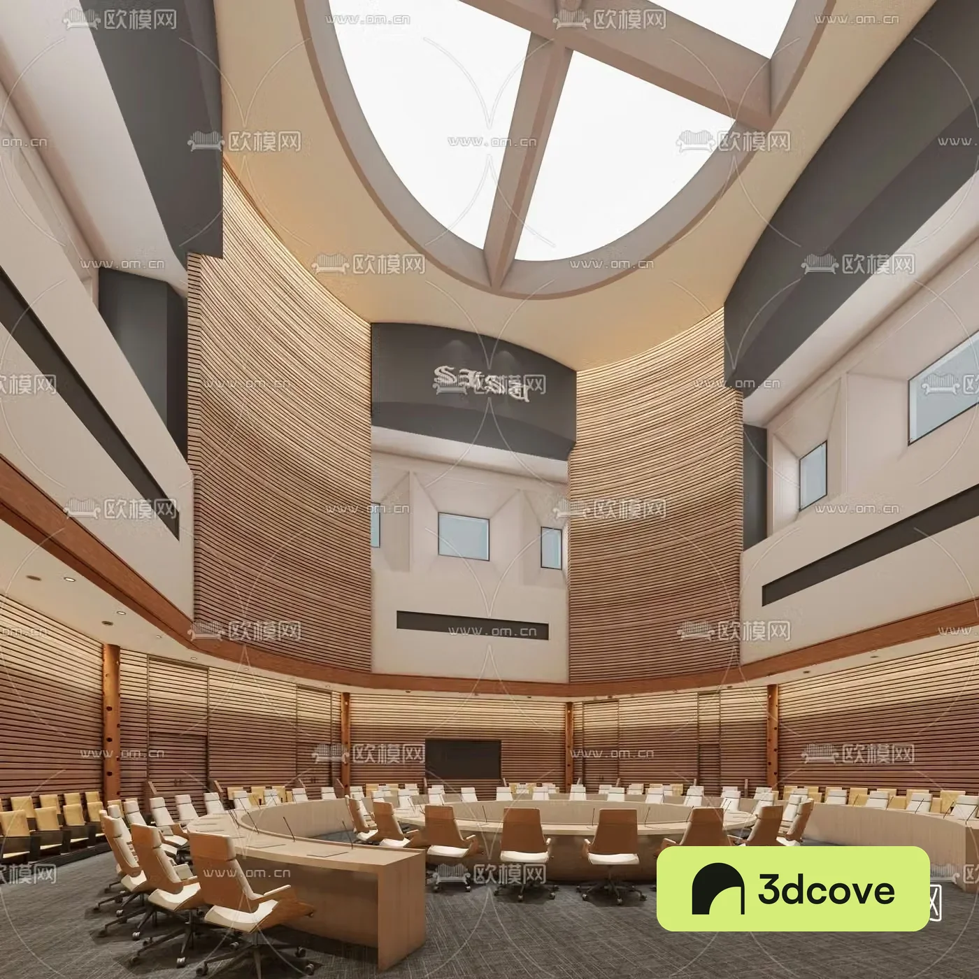 Modern hotel lecture hall conference hall