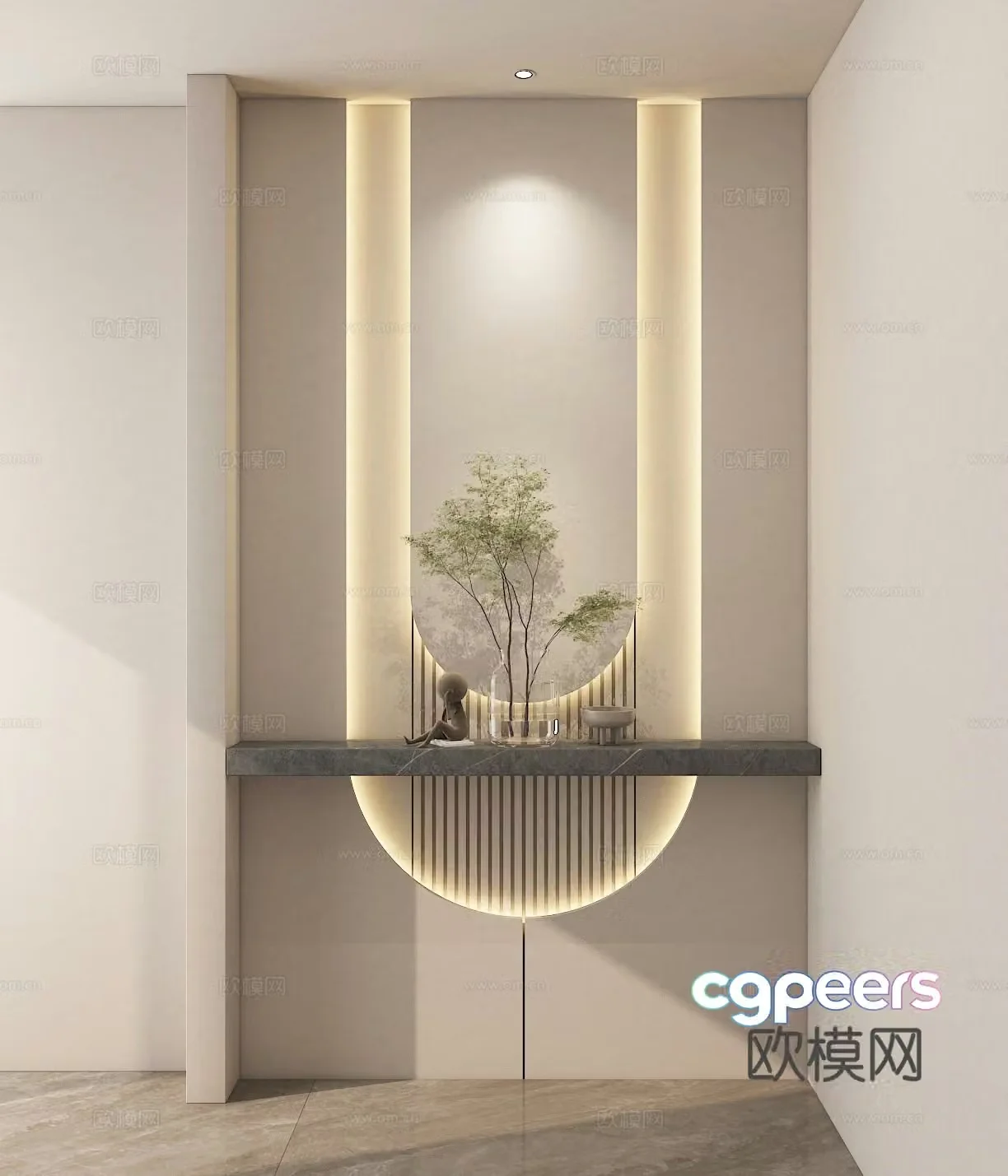 Modern entrance entrance entrance entrance entrance 3D model