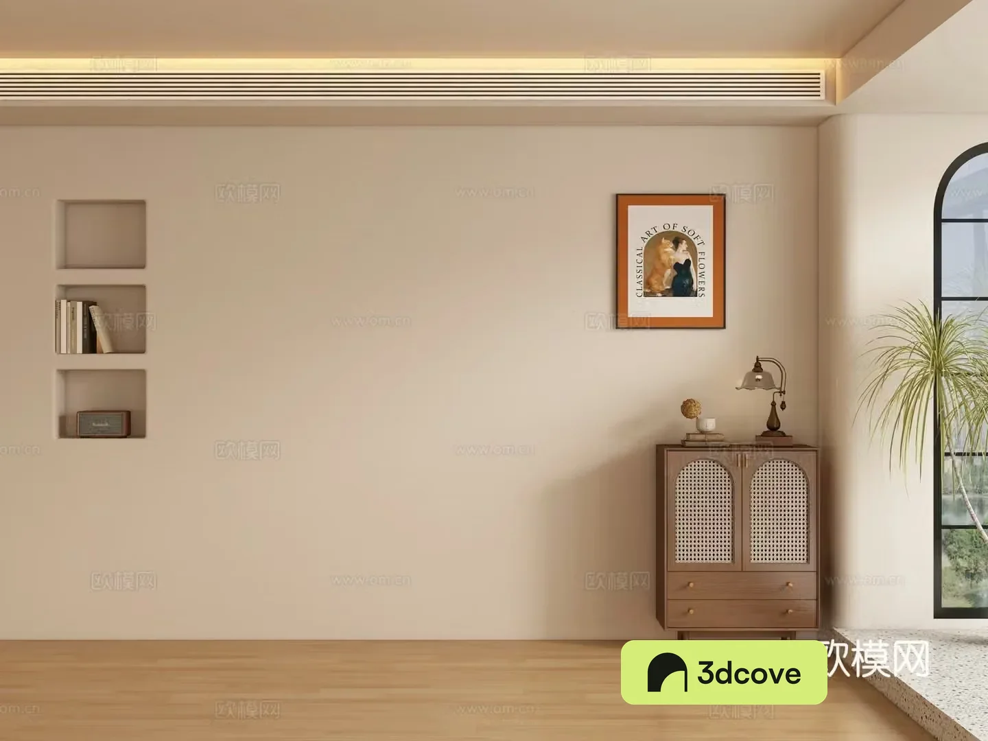 Medieval style restaurant background wall