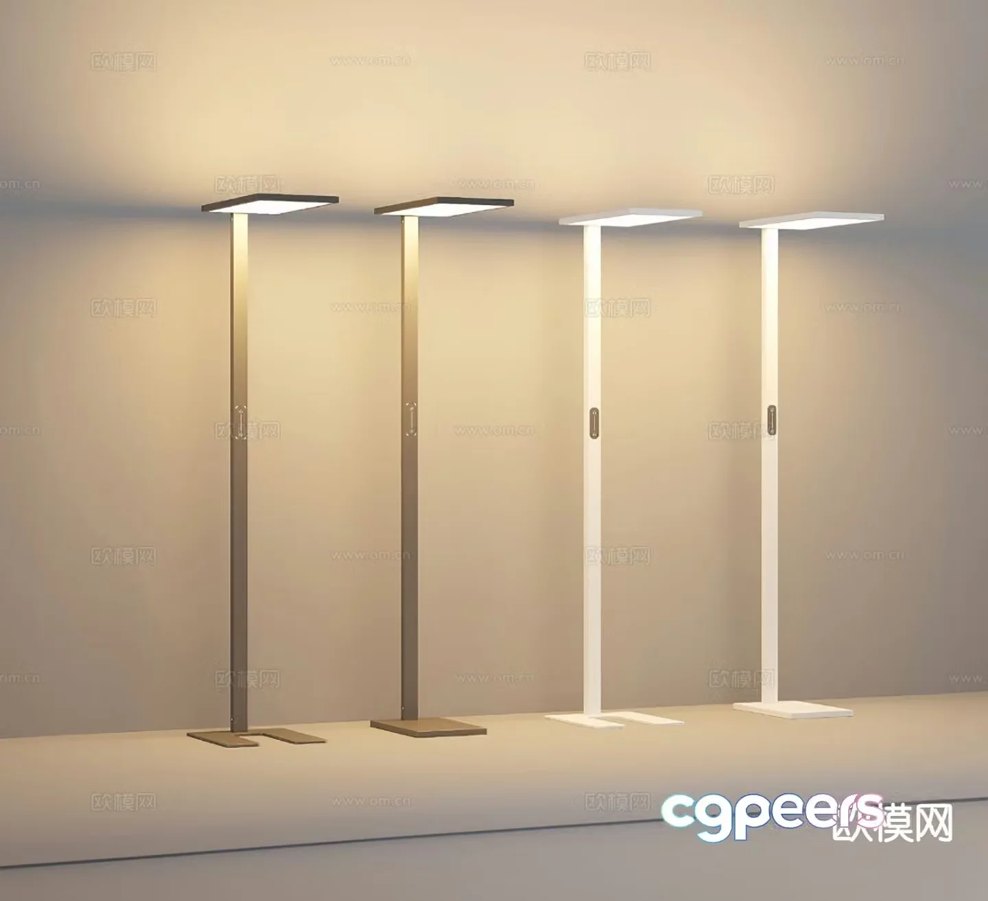 Modern street lamp internet celebrity street lamp 3d model