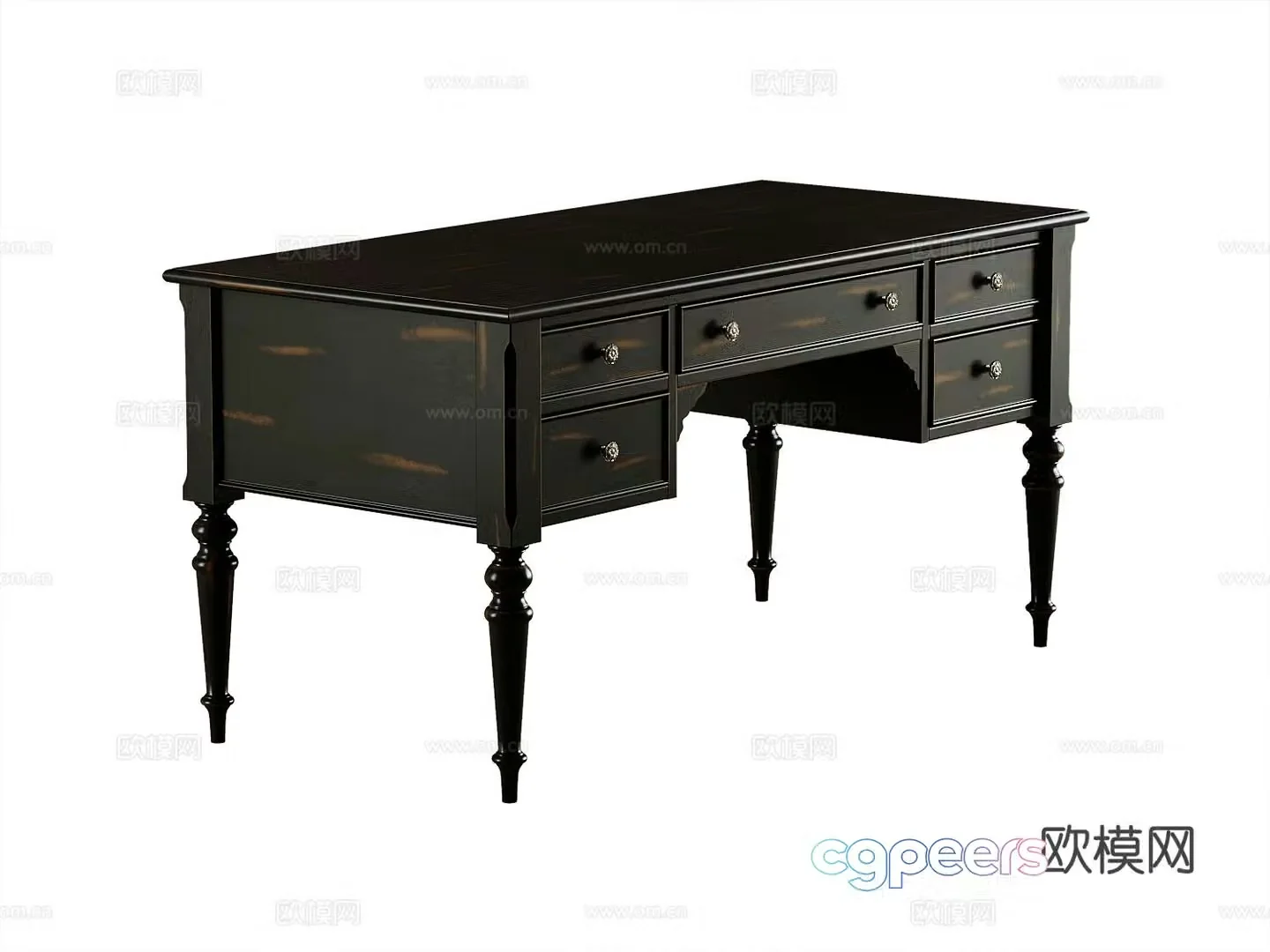 American desk 3d model