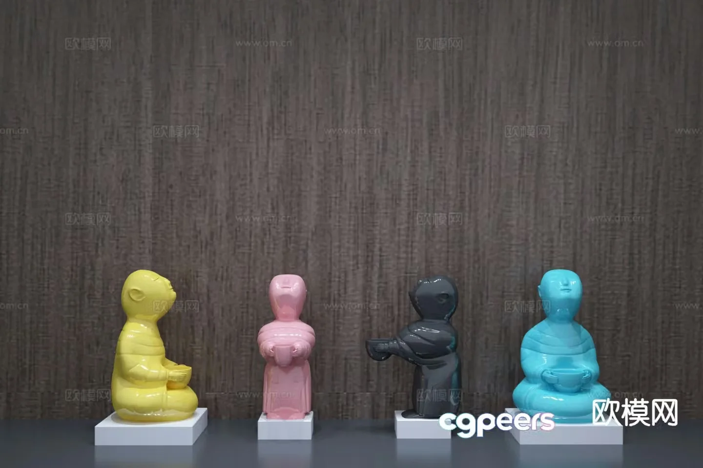 Modern jewelry handicrafts figurine porcelain 3D model