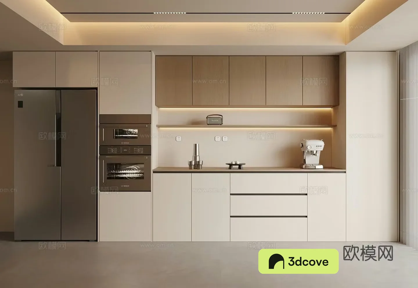 Creamy Wind Meal Cabinet