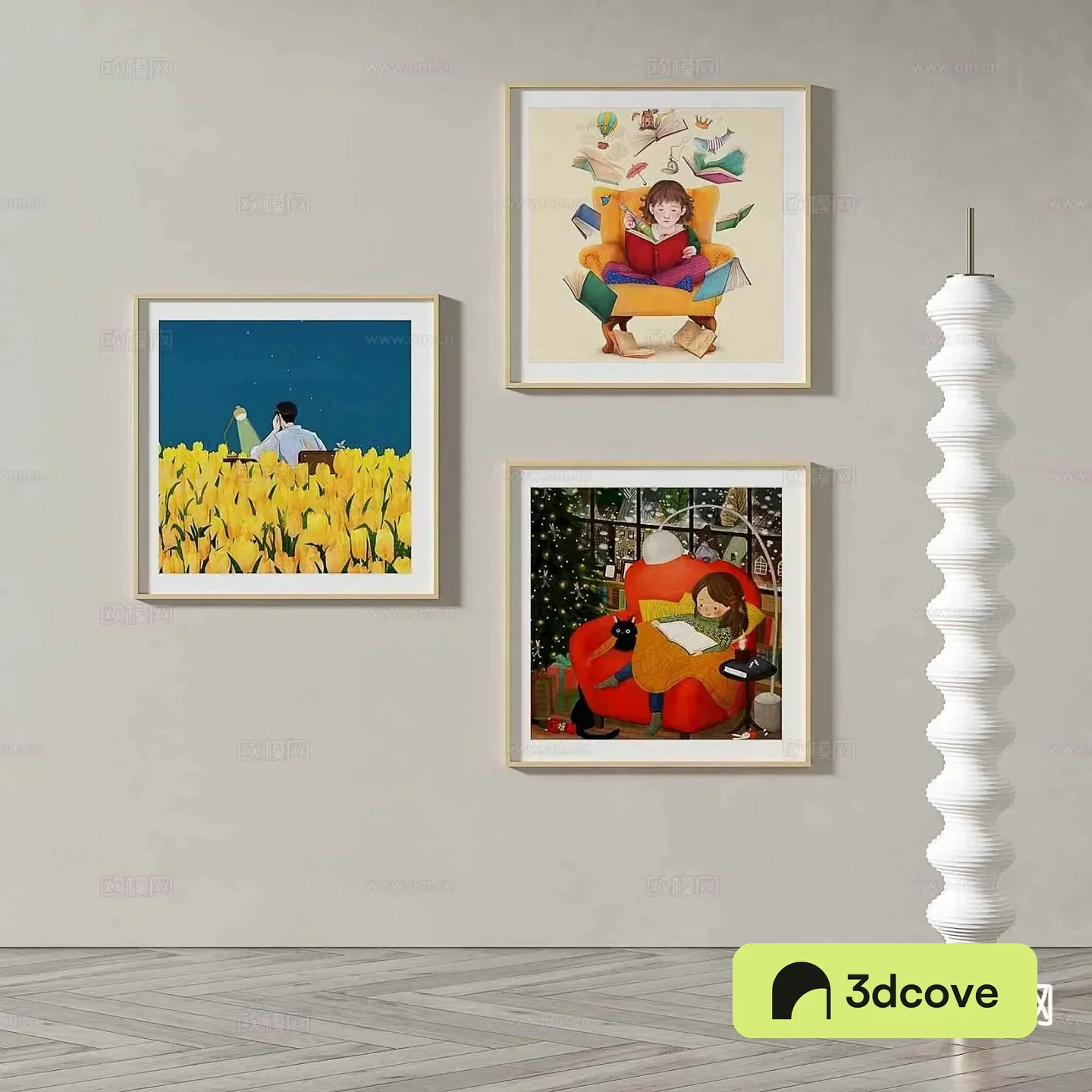 Modern art painting cartoon painting decorative painting