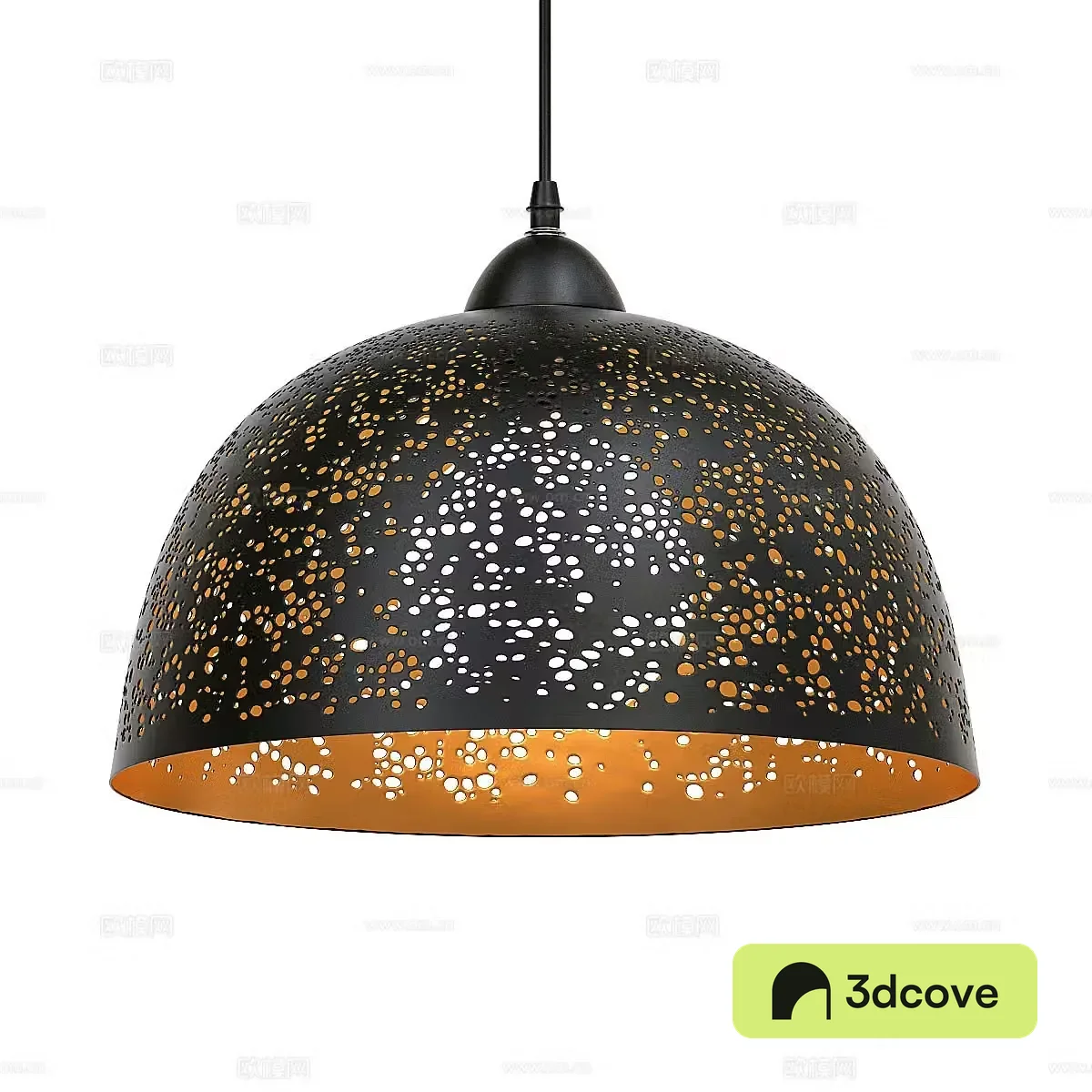Modern perforated metal decorative chandeliers