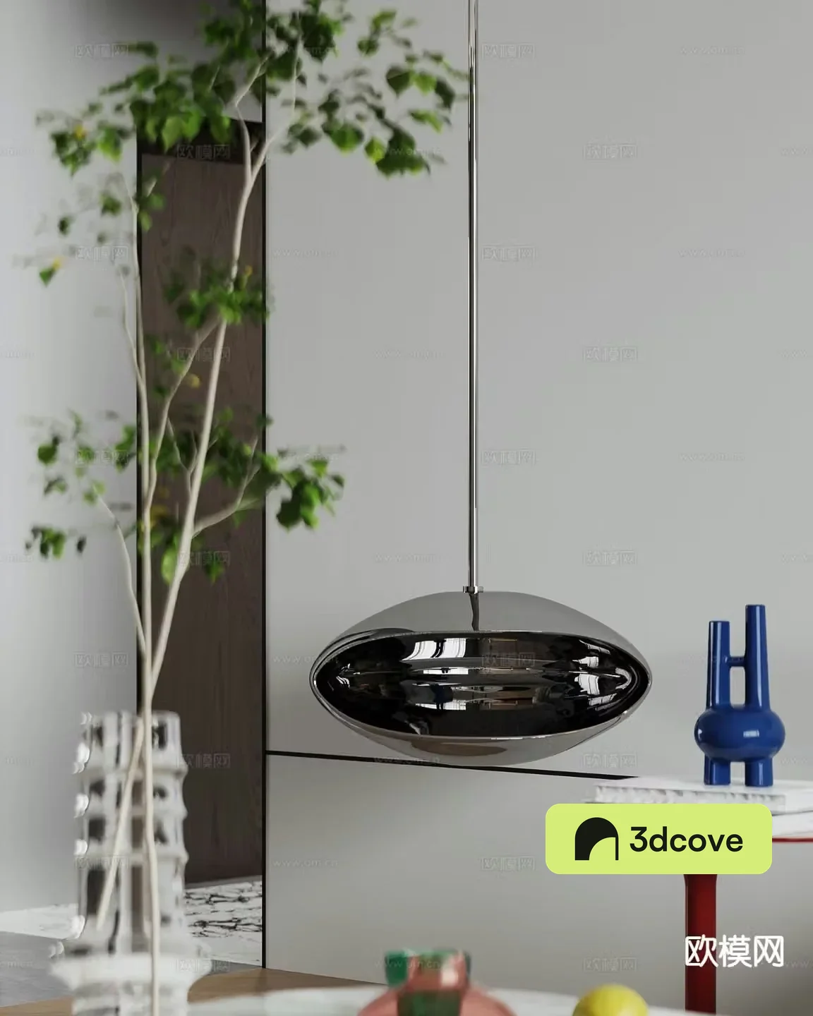 Modern hanging sculpture ornaments