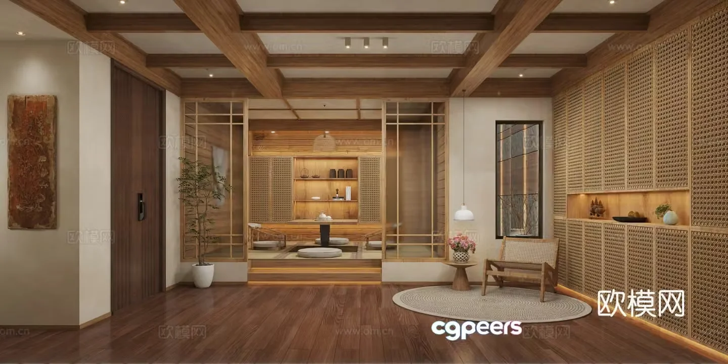 3D model of Jijifeng Tea Room
