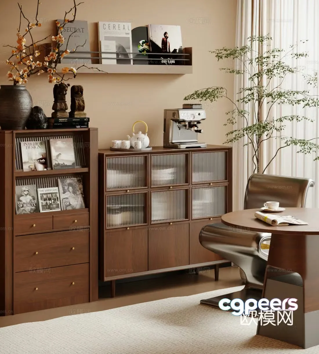 Middle-aged sideboard 3D model