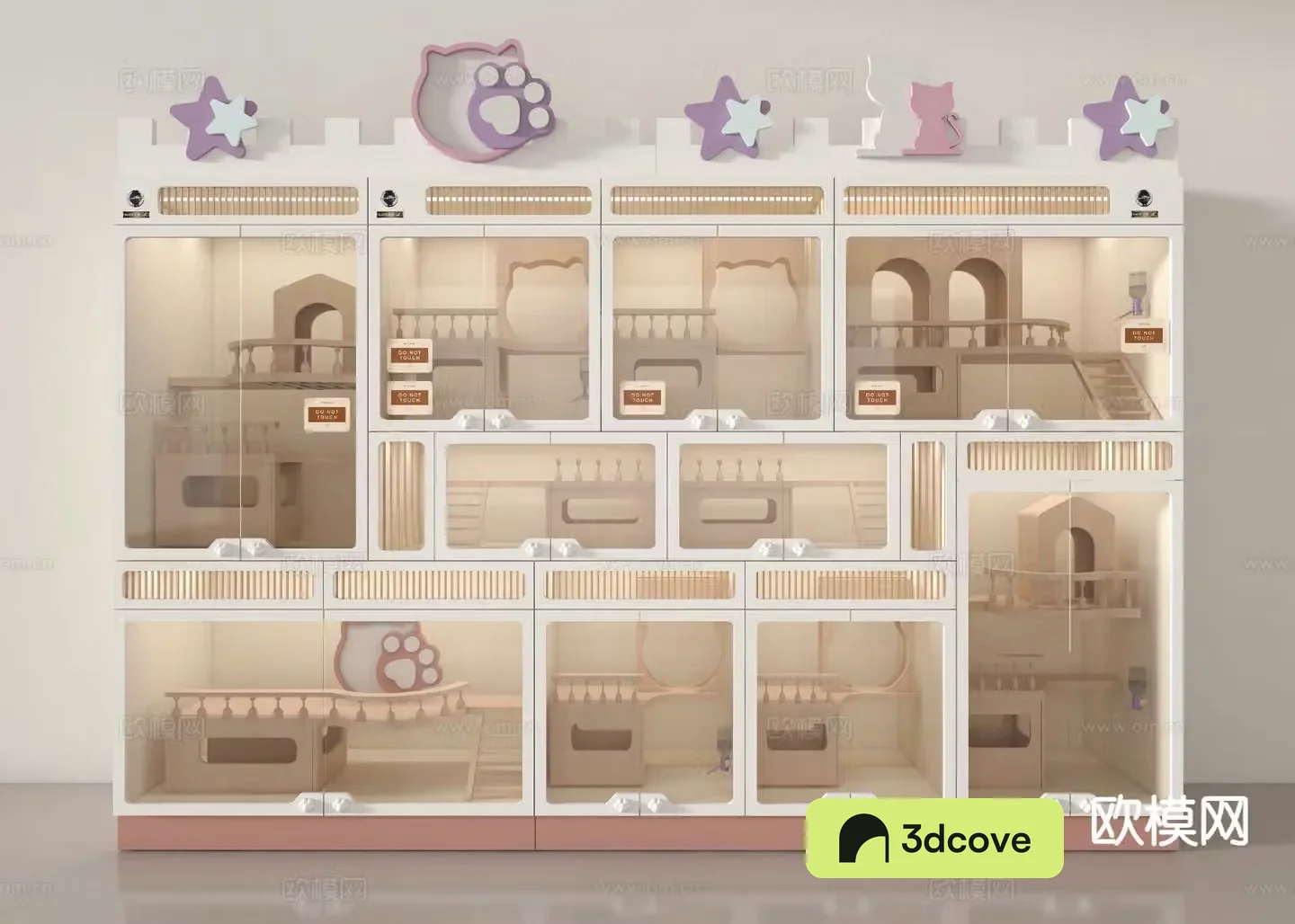 Fostering cat kennel pet fostering cabinet