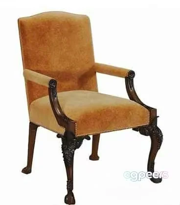Wooden Armchair 3D Model – 779 – CORONA Render