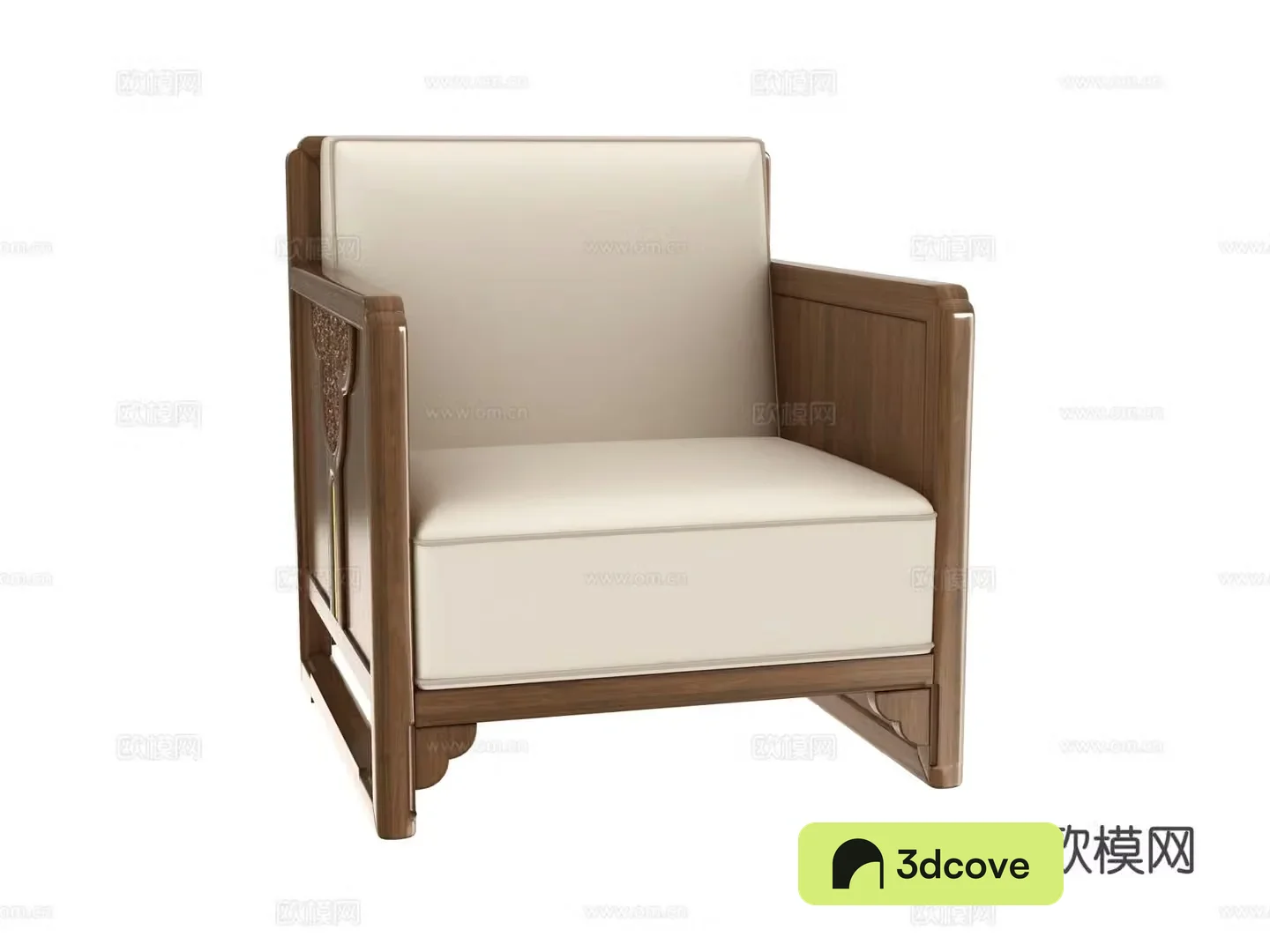 New Chinese style single sofa