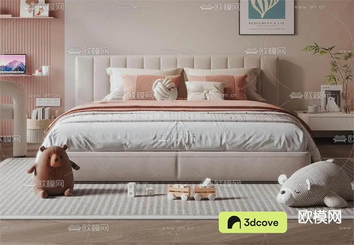 child bed double bed