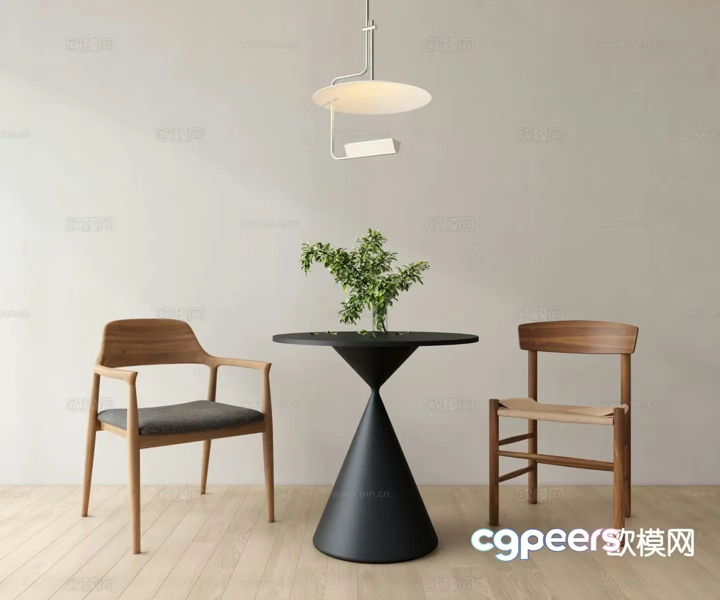 Modern leisure tables and chairs Negotiation tables and chairs 3d model