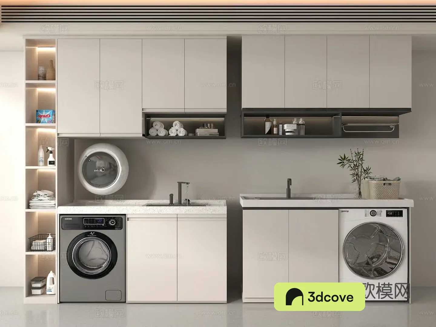 Washing cabinet