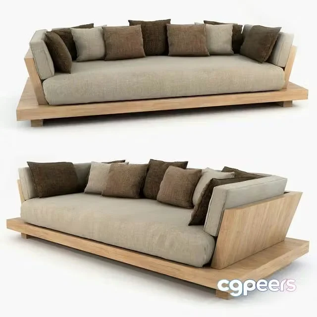 3ds Max Free – Bonetti kozerski – Lounge sofa
