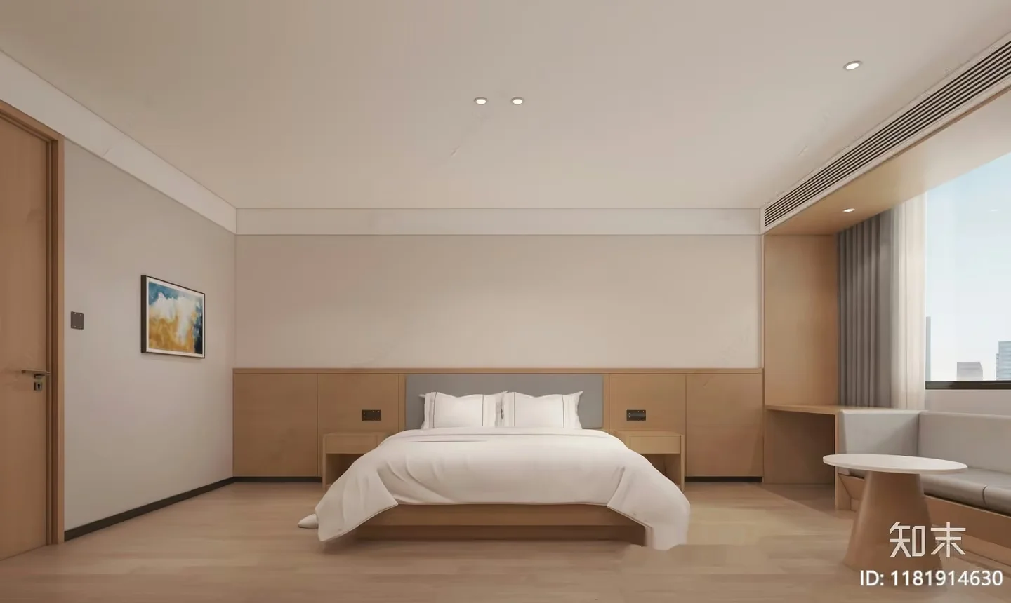 Cozy Modern Bedroom 3D Model – 15748 – VRAY Render
