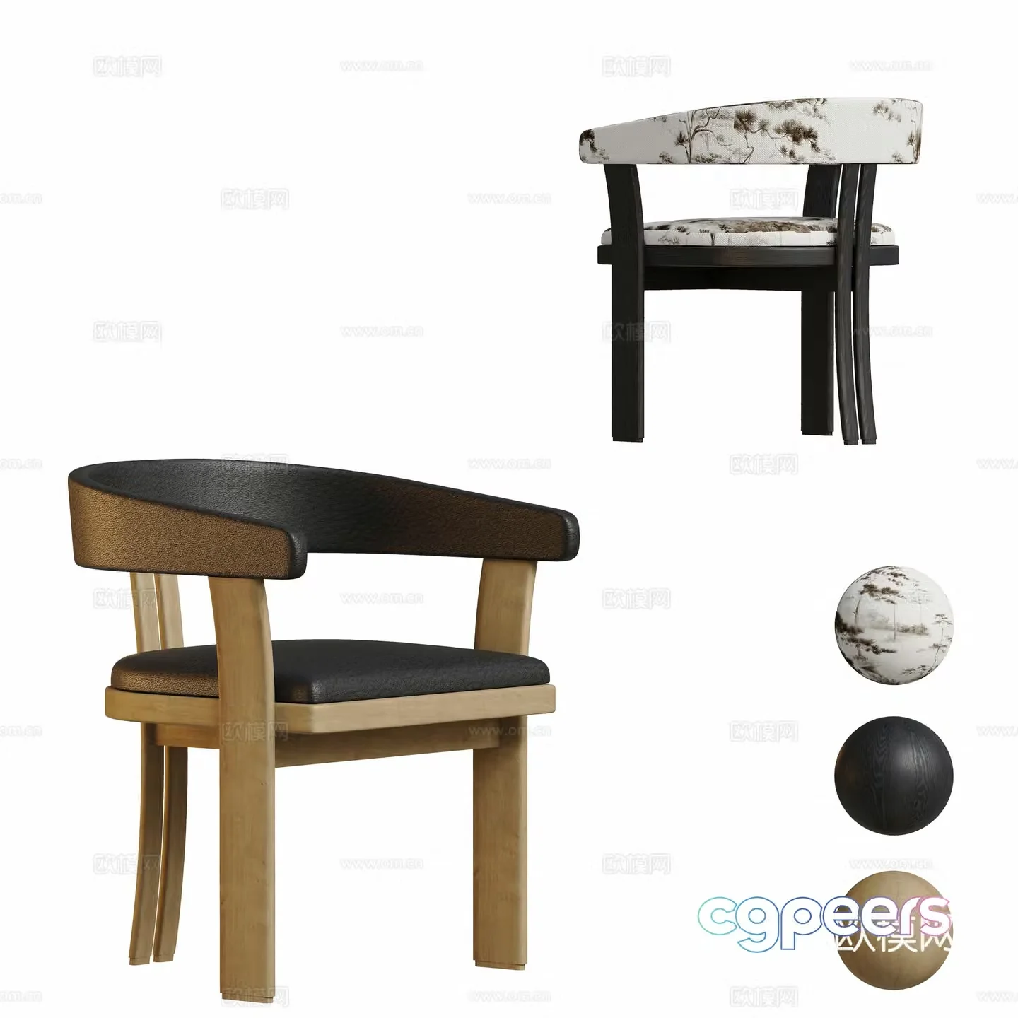 Modern lounge chair 3d model