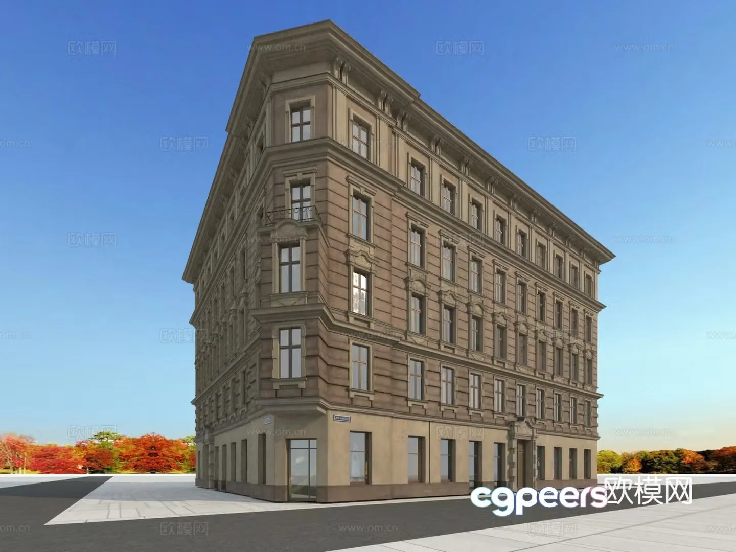 Building building exterior 3d model