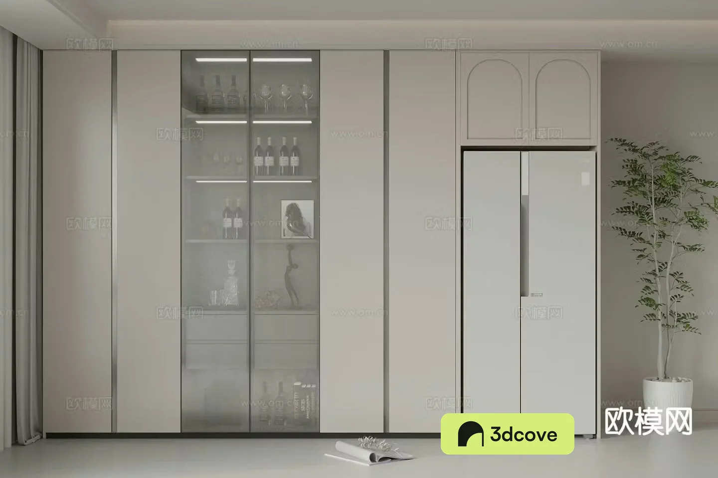 Modern wine cabinet sideboard