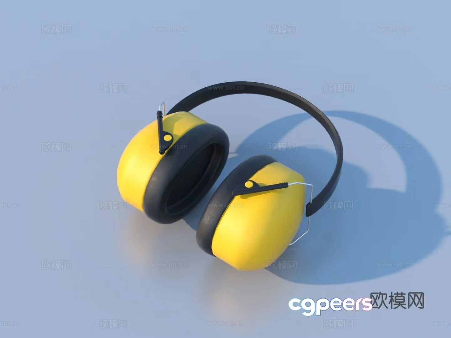 Headphones Work protection headphones 3d model