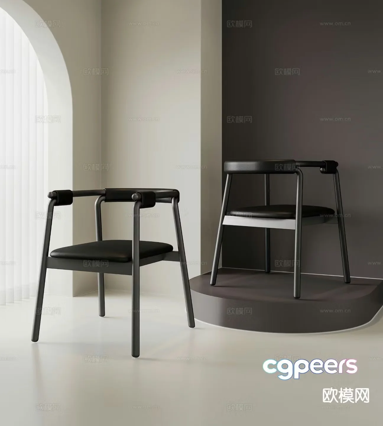 modern leisure chair chair armchair 3d model