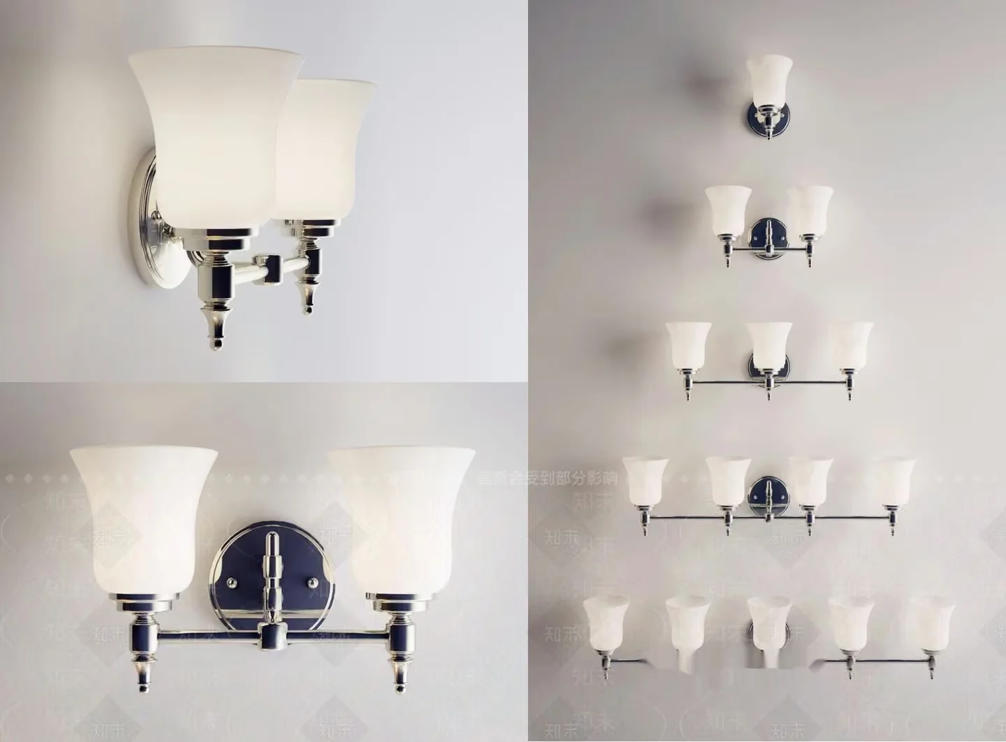Modern Light Fixtures 3D Model – 6862 – VRAY Render