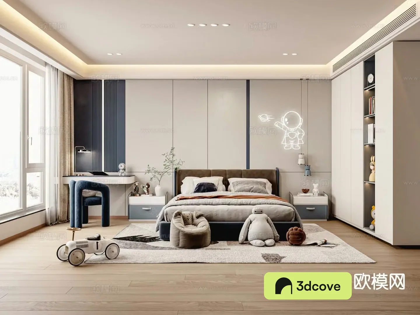 Cream style boy’s room children’s room child’s room