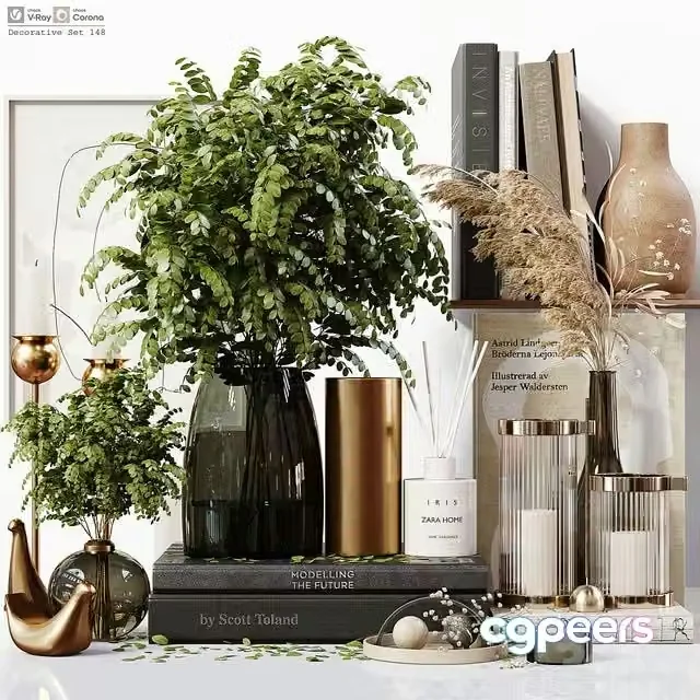 3ds Max Free – Decorative Set 148