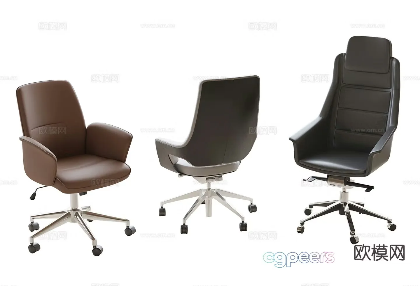 Modern office chair boss chair 3d model