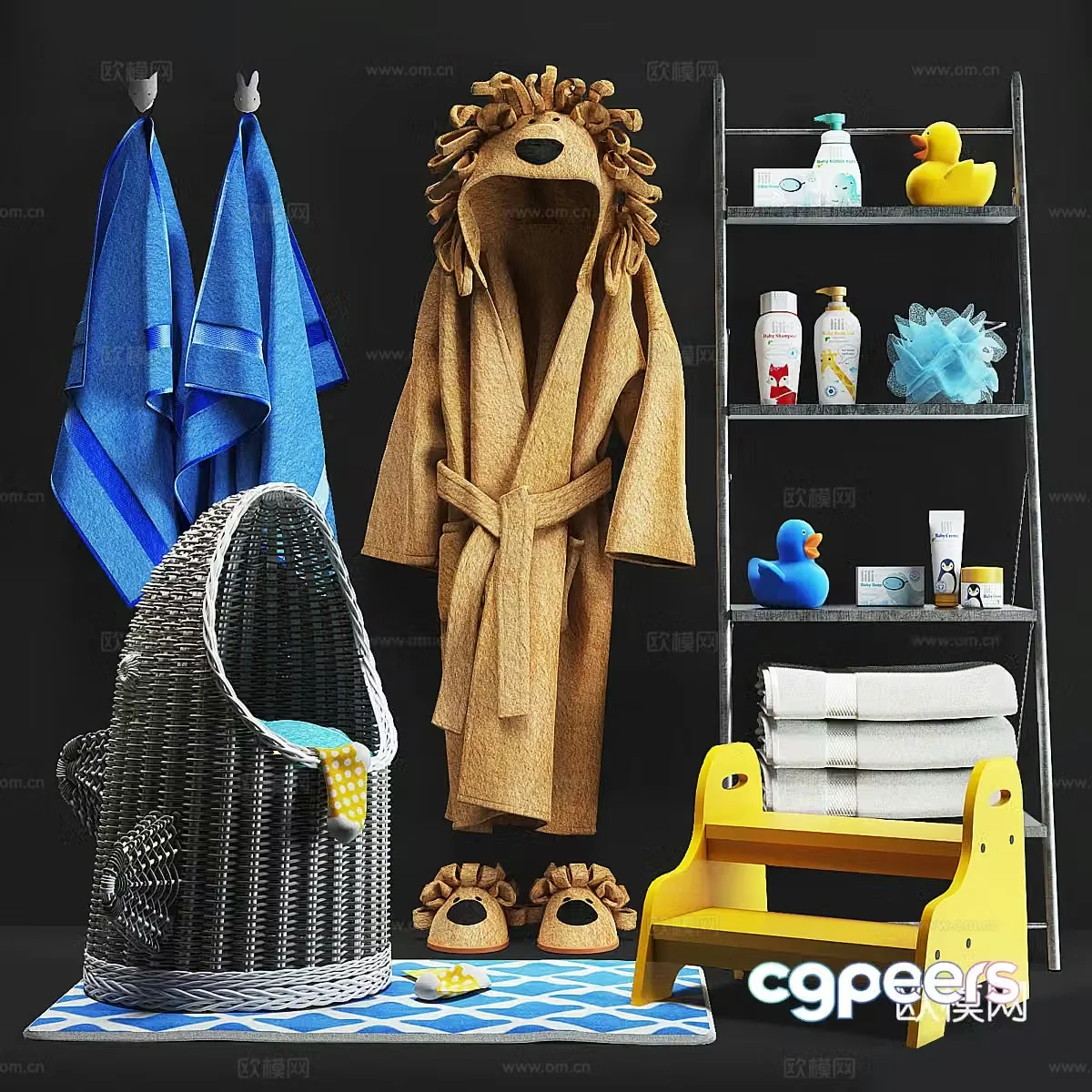 Children’s toiletries Toiletries 3d model