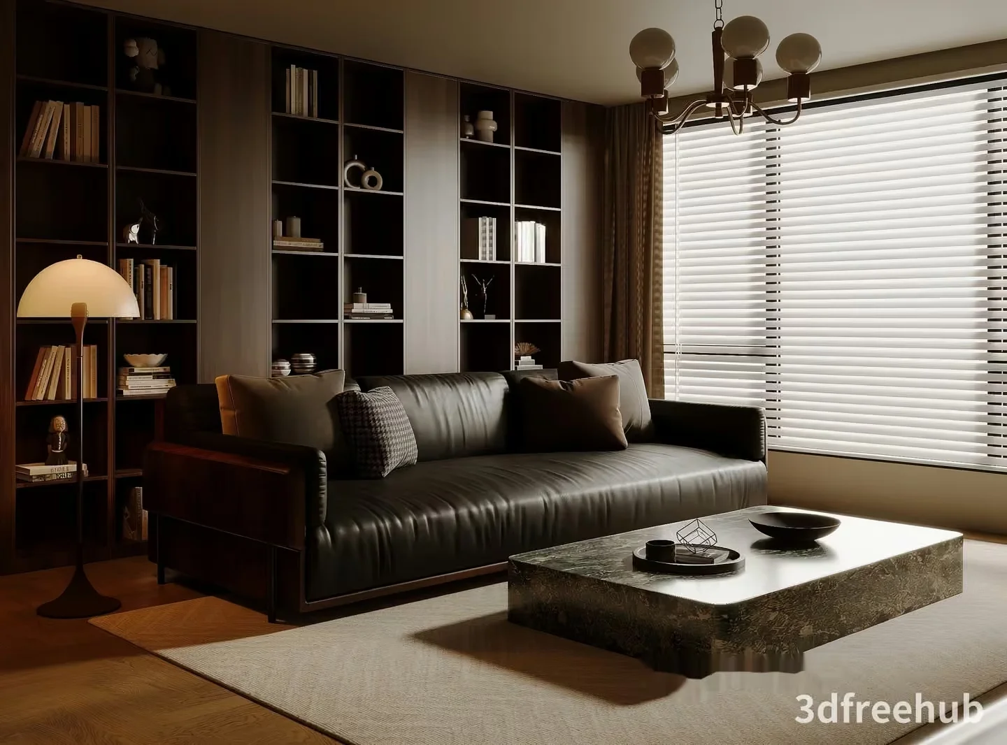 Modern Living Room 3D Model – 22029 – VRAY Render