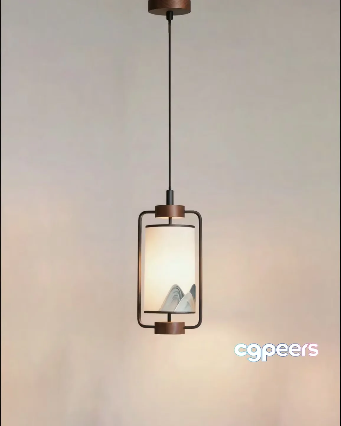 Modern Hanging Light Fixture 3D Model – 1735 – CORONA Render