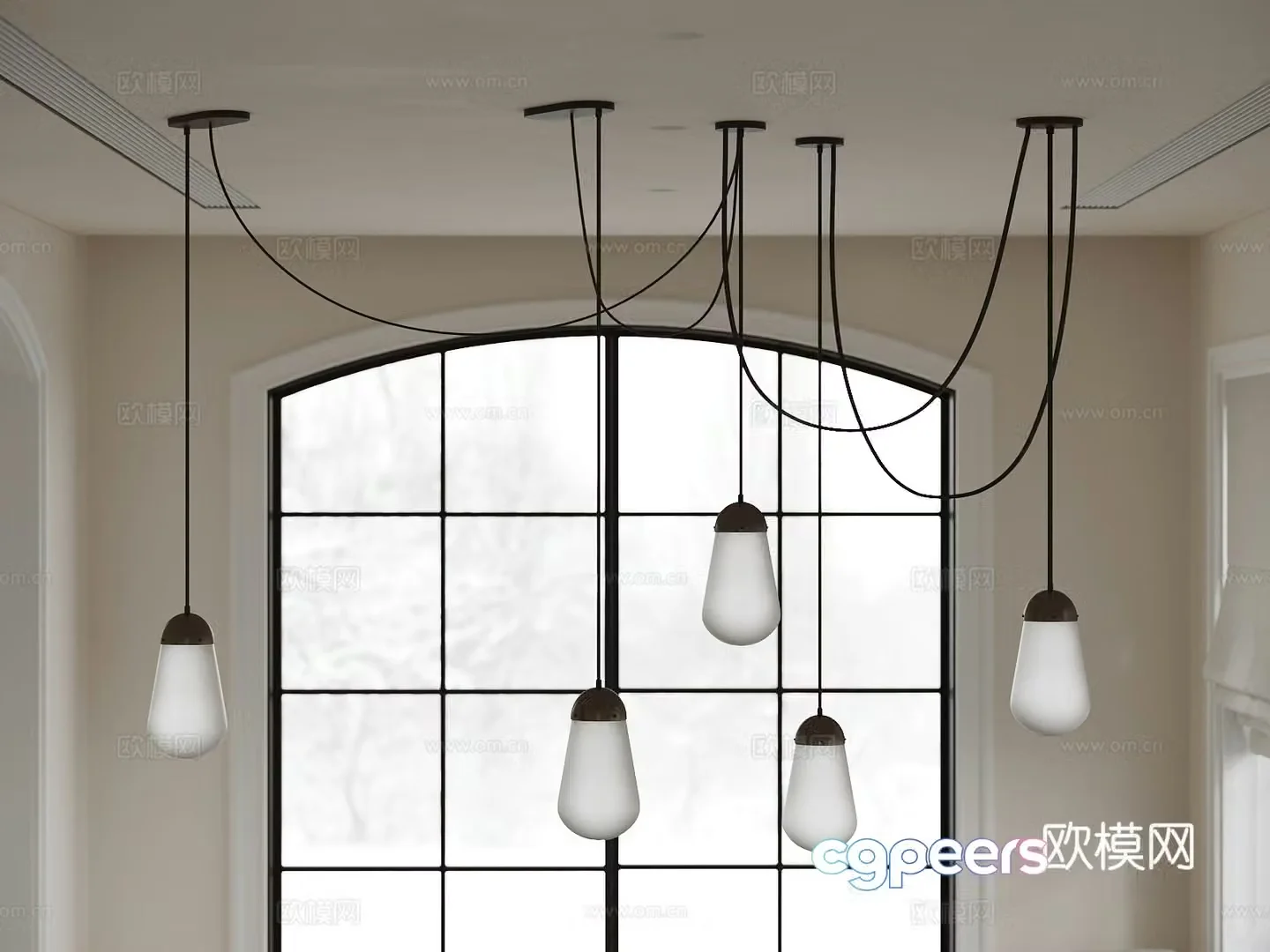 Modern Chandeliers Small suspenders Art Chandeliers Restaurant Chandeliers Bar Chandeliers 3D Model
