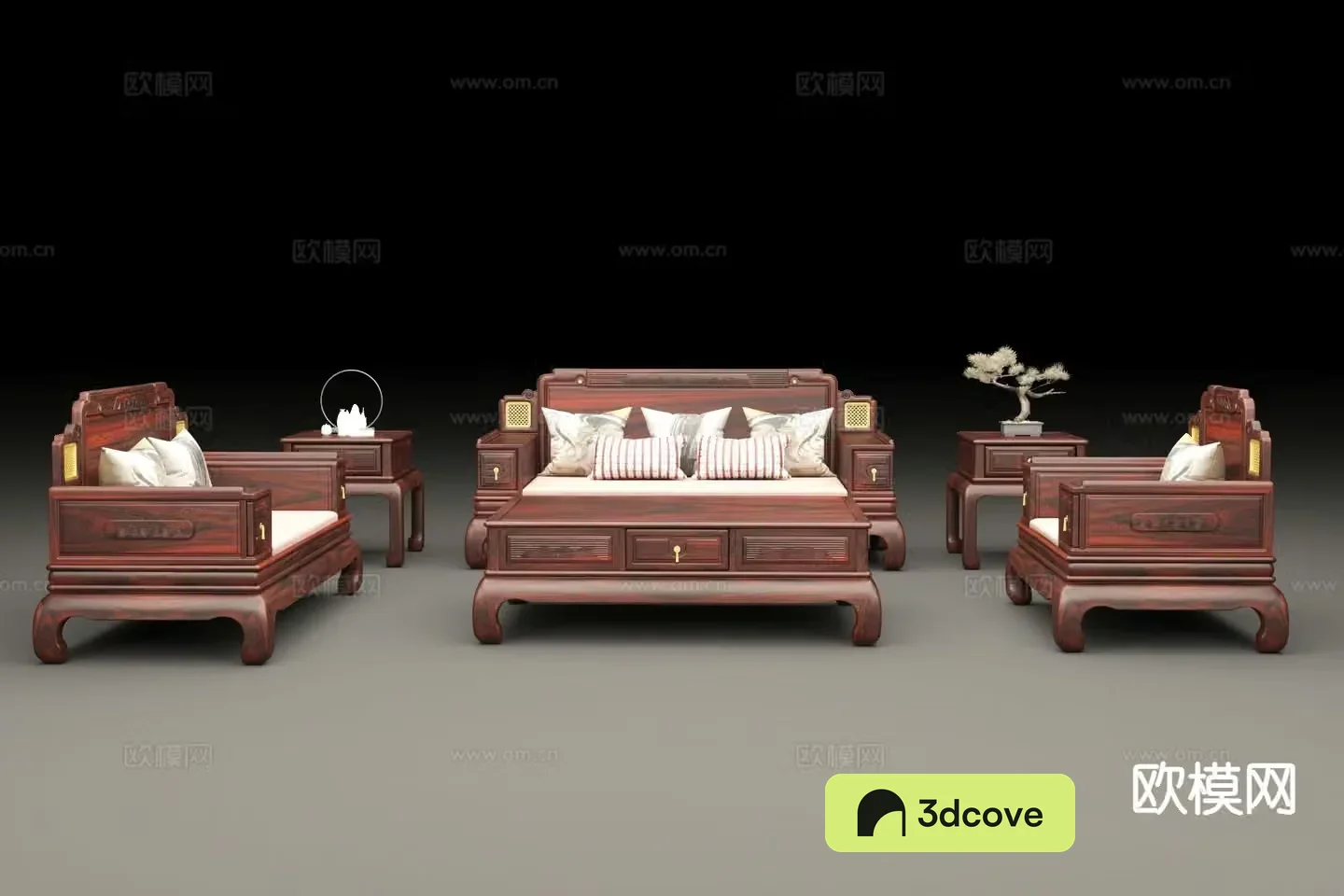 Neoclassical modular sofa