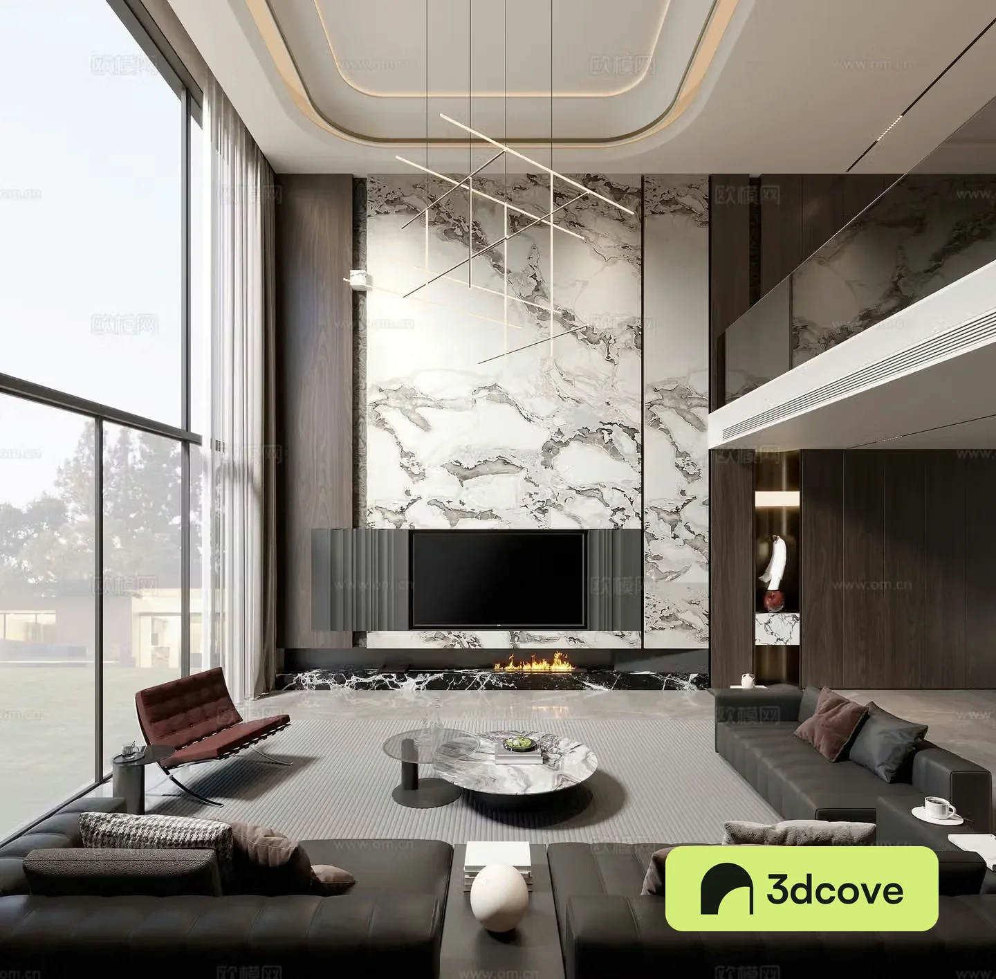 Modern villa living room