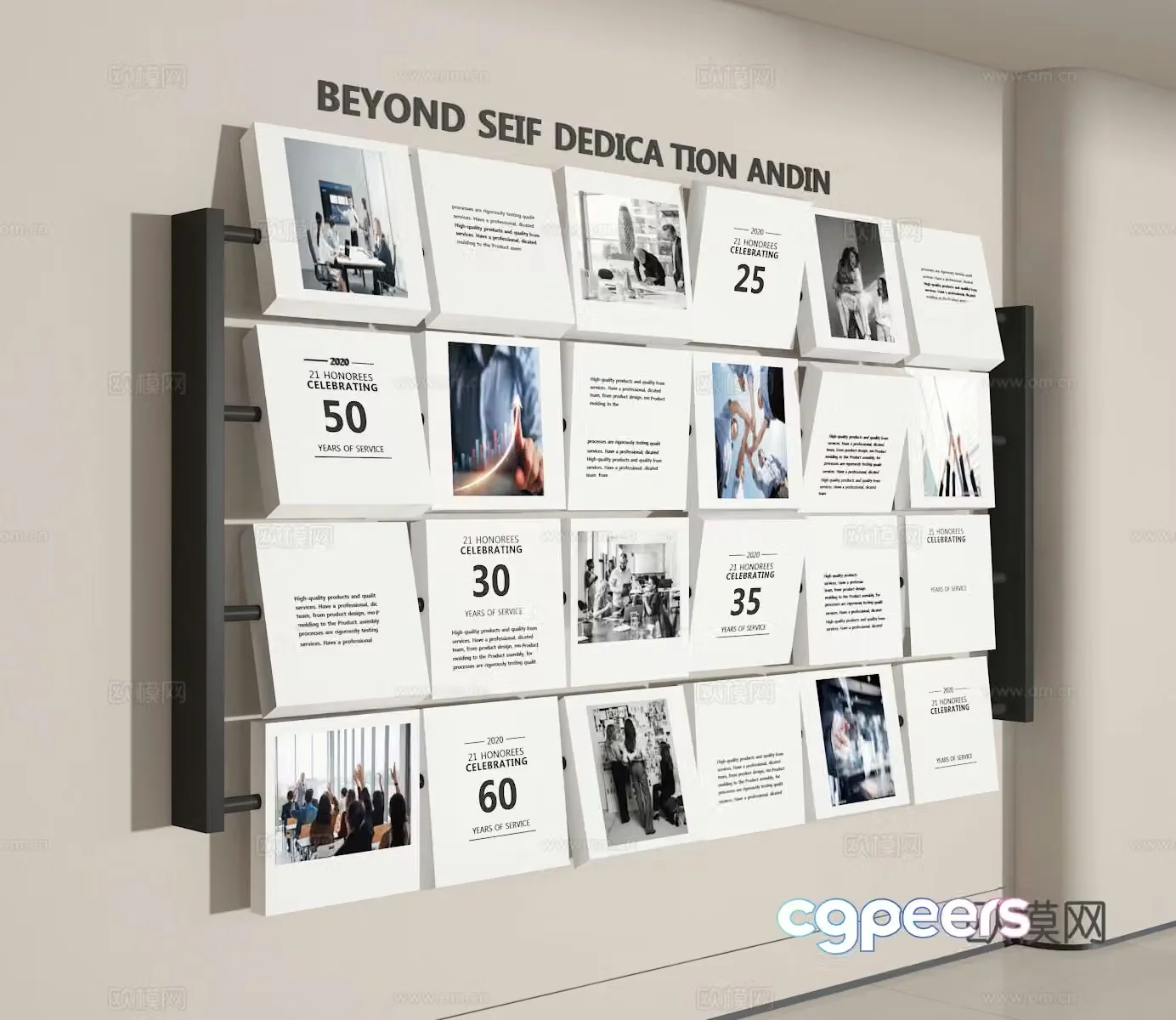 Cultural wall 3d model