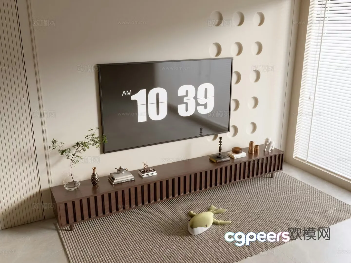 Nordic TV cabinet 3d model