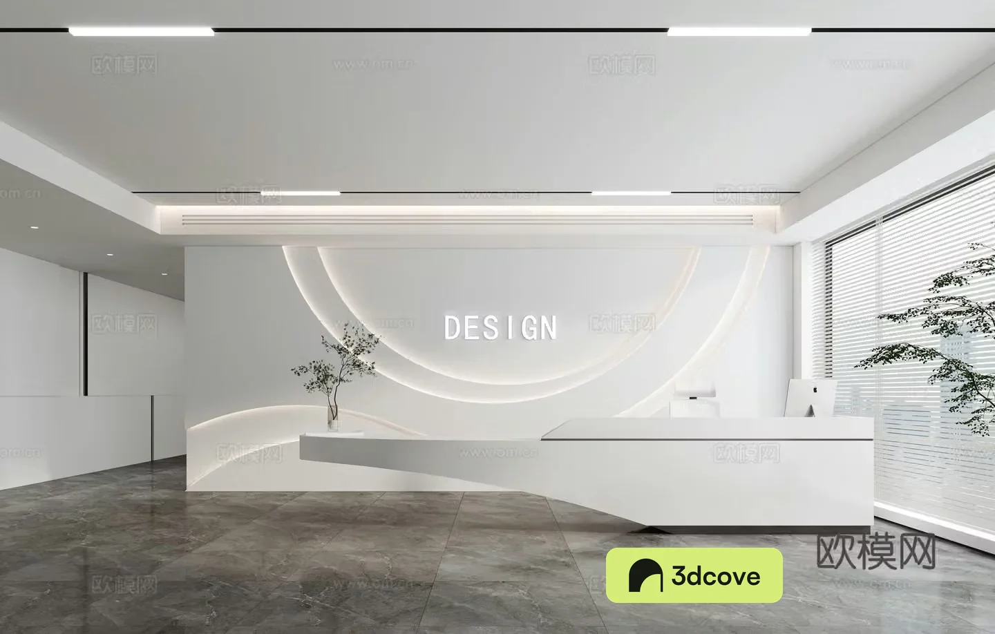 Modern front desk