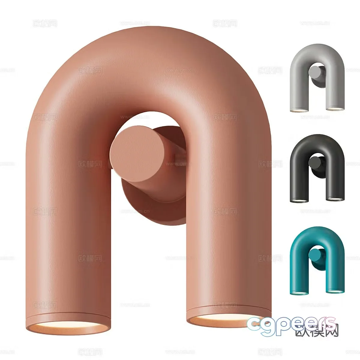 Modern Cream Style Cirkus Wall Light 3D Model