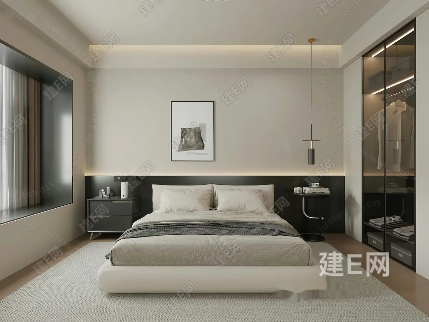 Cozy Bedroom 3D Model – 14043 – VRAY Render