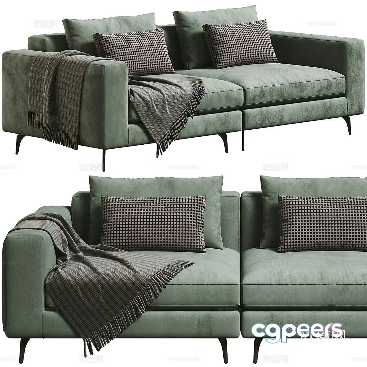 Modern Marac Elvis Casual Sofa 3D Model