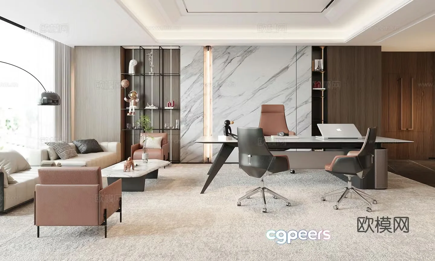 Modern office 3d model