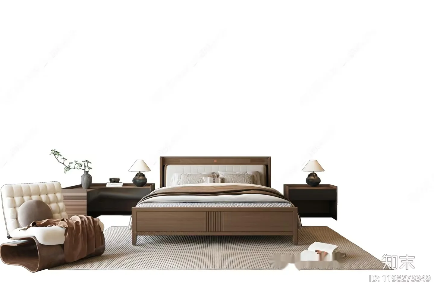 Cozy Bedroom 3D Model – 16537 – VRAY Render