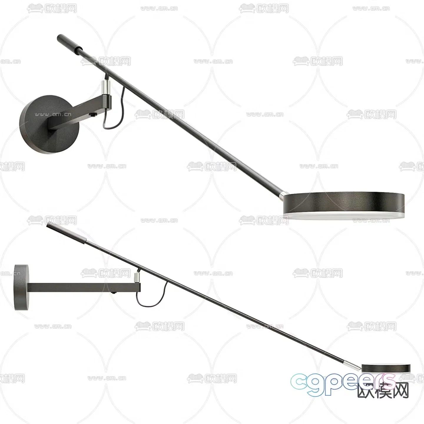 Modern wall light metal wall light 3d model